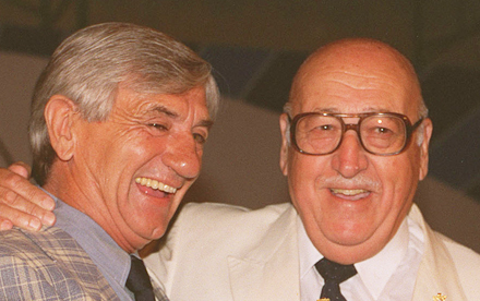 Héctor Núñez con Dante Iocco en 1995