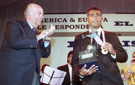 Marcelo Salas y Daniel Pasarella en 1997